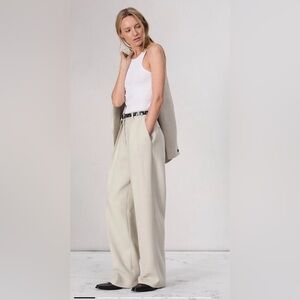 Rag & Bone Francine Cream Wide Leg Women's Pants